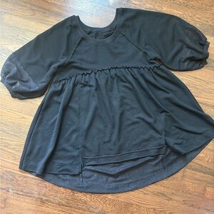 Amazon black dress with oversized sleeves